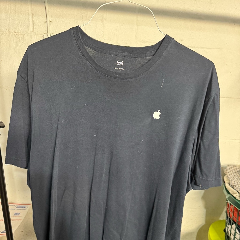 Apple t-shirt navy blue short sleeve size 2XLT